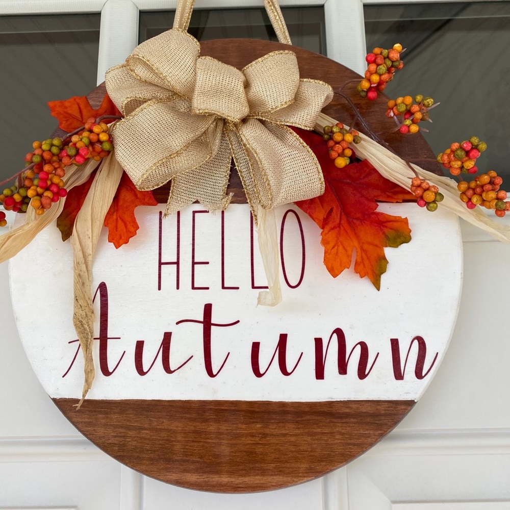 Handmade door sign.